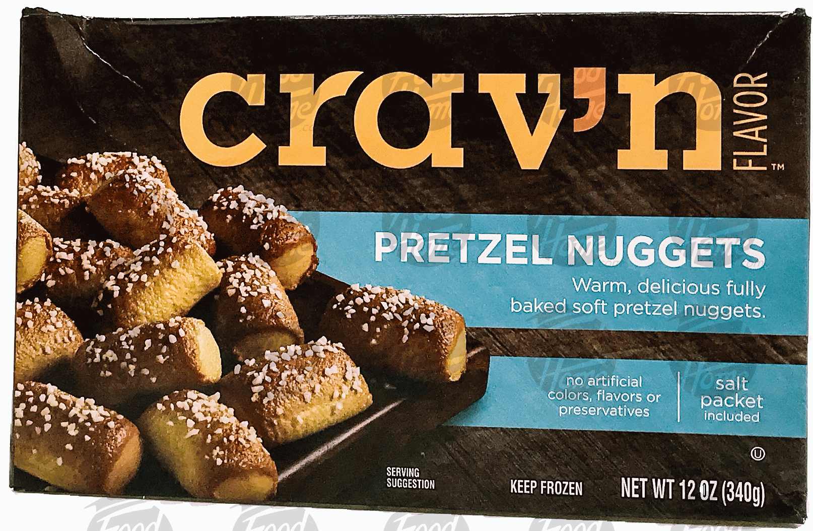 Crav'n  pretzel nuggets, frozen box Full-Size Picture